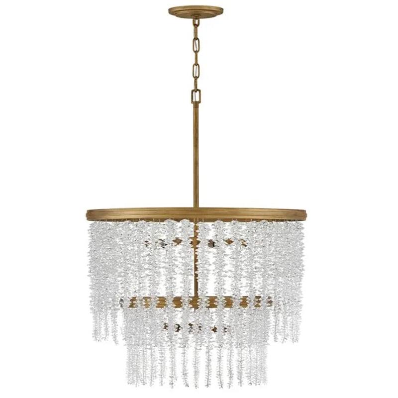 Art Crystal Rubina Round 2 Tier Chandelier 26"