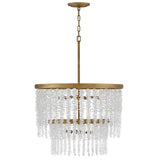 Art Crystal Rubina Round 2 Tier Chandelier 26"