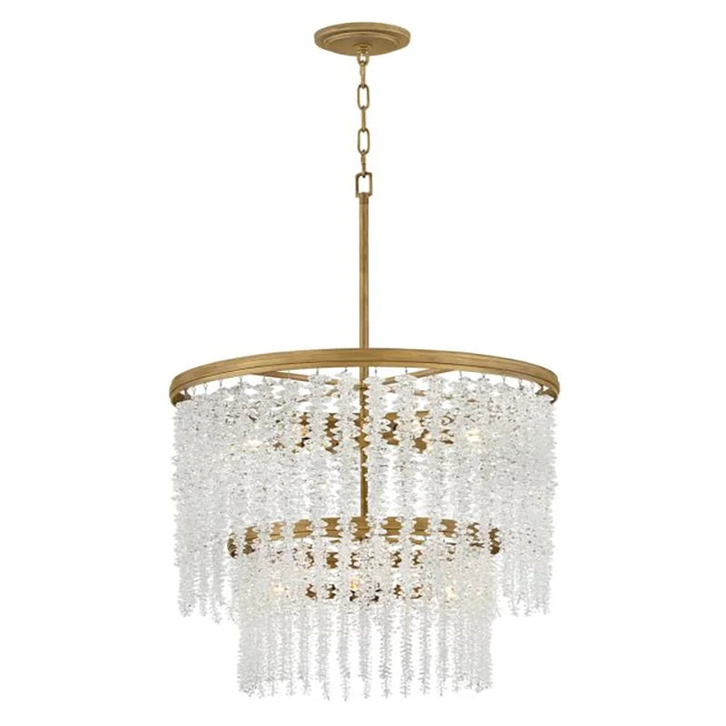 Art Crystal Rubina Round 2 Tier Chandelier 26"