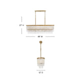 Art Crystal Rubina Linear Chandelier