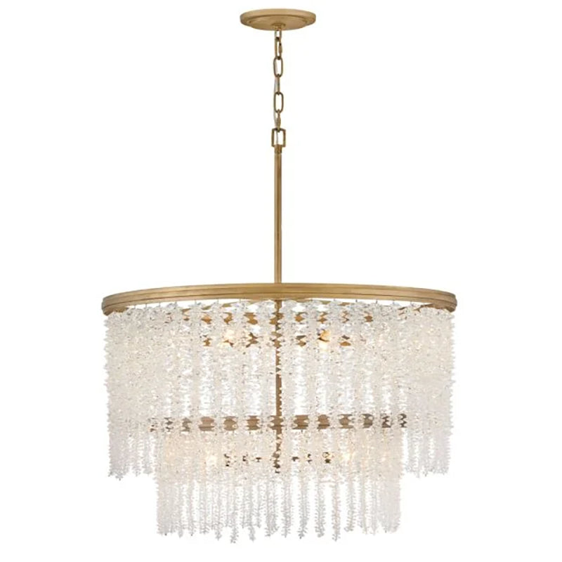 Art Crystal Rubina Round 2 Tier Chandelier 30"