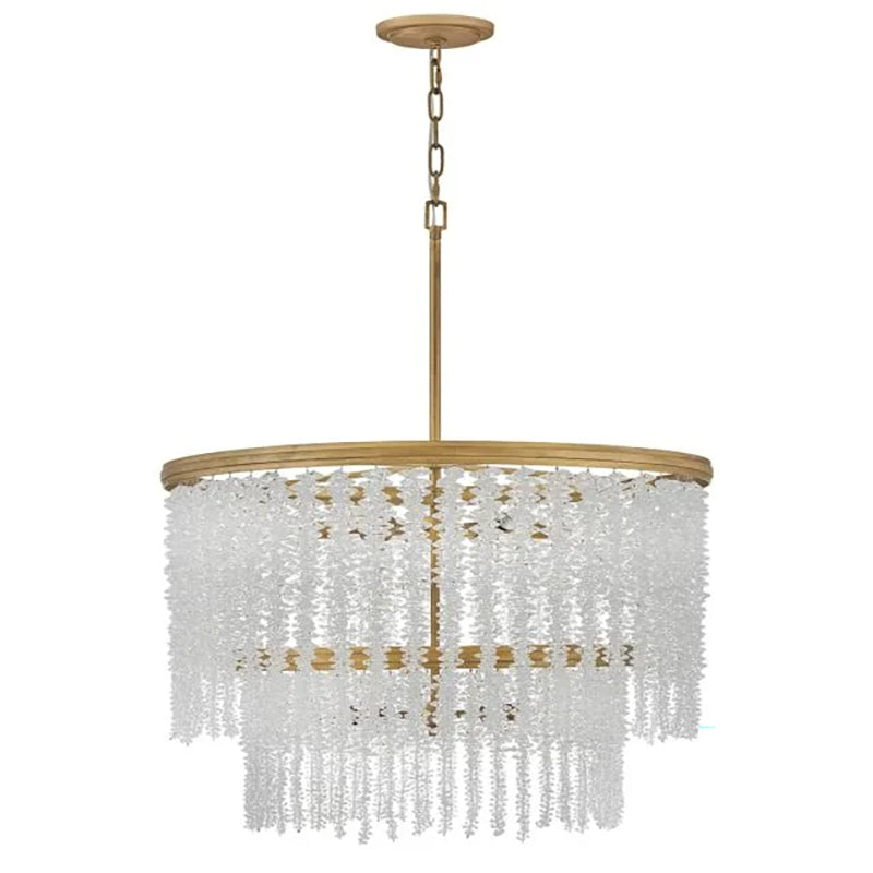 Art Crystal Rubina Round 2 Tier Chandelier 30"