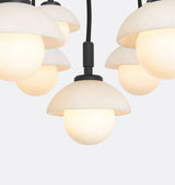 Alabaster Shade Greenwich Round 32“ Chandelier