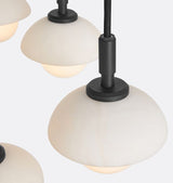 Alabaster Shade Greenwich Round 32“ Chandelier