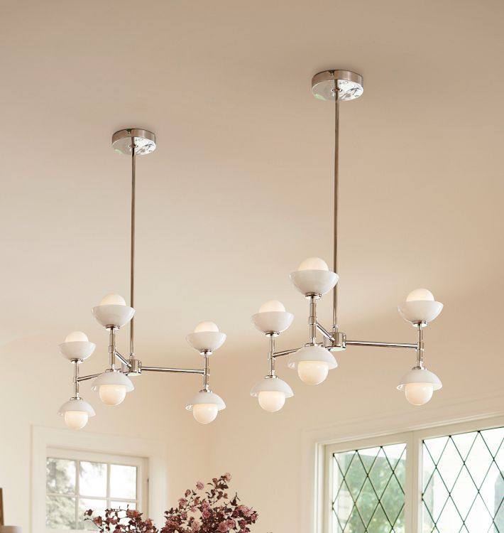 Alabaster Shade Greenwich Chandelier