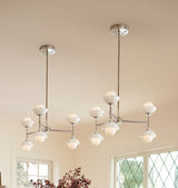 Alabaster Shade Greenwich Chandelier