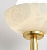 Alabaster Shade Greenwich Double Wall Sconce