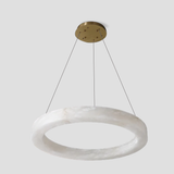 Theseus Alabaster Round Chandelier 19" 27" 36" 60"D