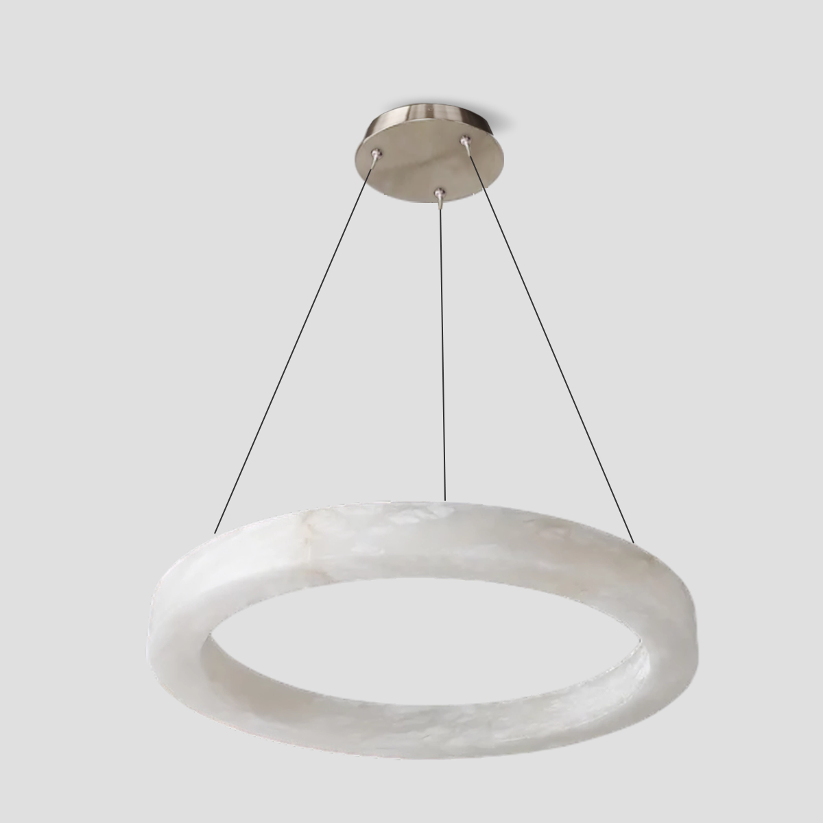 Theseus Alabaster Round Chandelier 19" 27" 36" 60"D