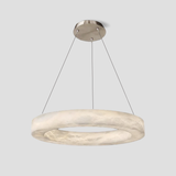 Theseus Alabaster Round Chandelier 19" 27" 36" 60"D