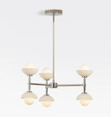 Alabaster Shade Greenwich Chandelier