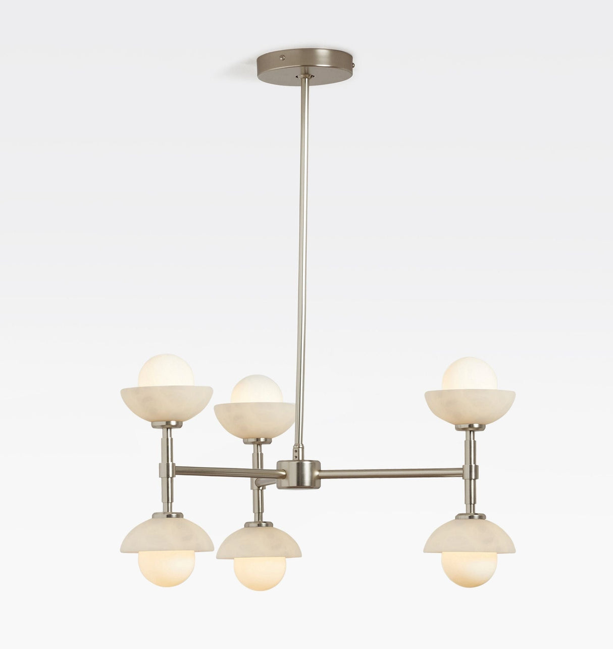 Alabaster Shade Greenwich Chandelier