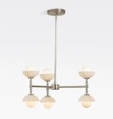 Alabaster Shade Greenwich Chandelier