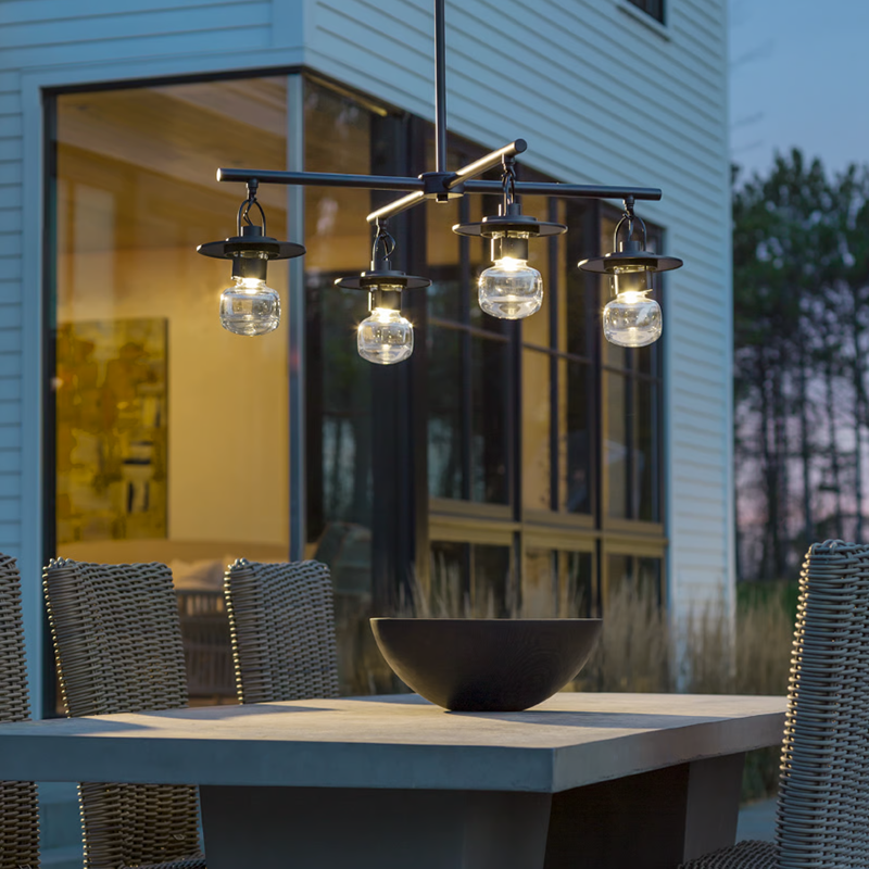 Art Glass Mason Outdoor 4-Light Pendant