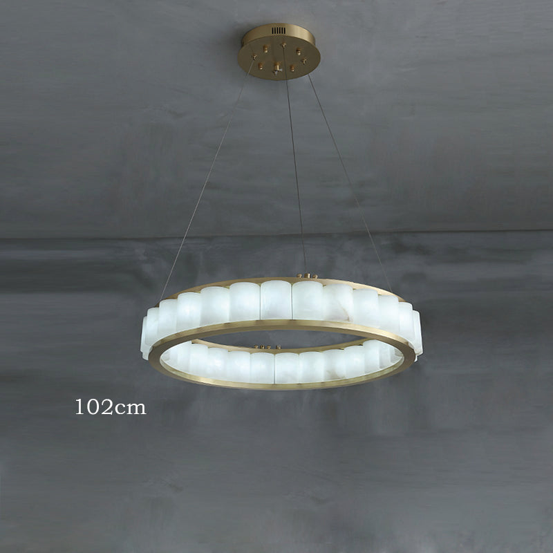 Aline Marble Round Chandelier For Dining Room