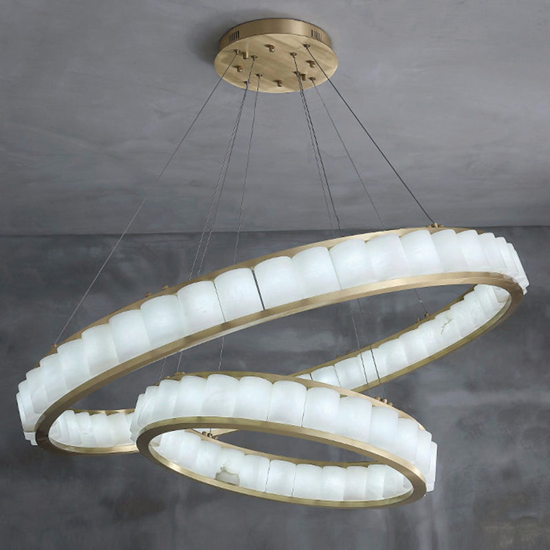 Aline Marble Round Chandelier For Dining Room