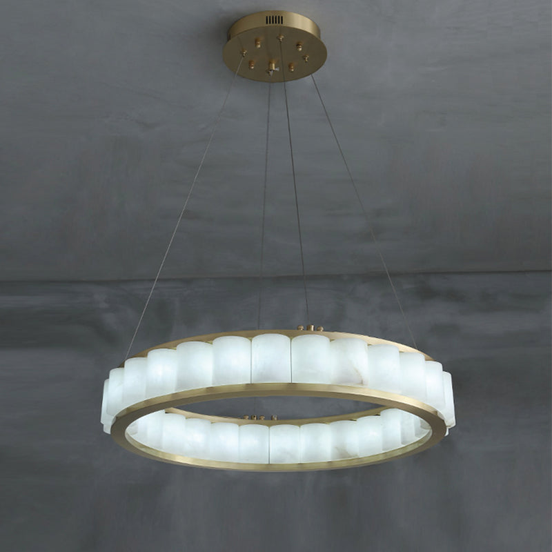 Aline Marble Round Chandelier For Dining Room