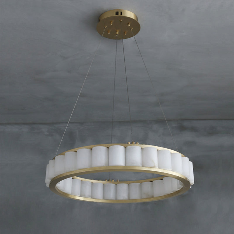 Aline Marble Round Chandelier For Dining Room