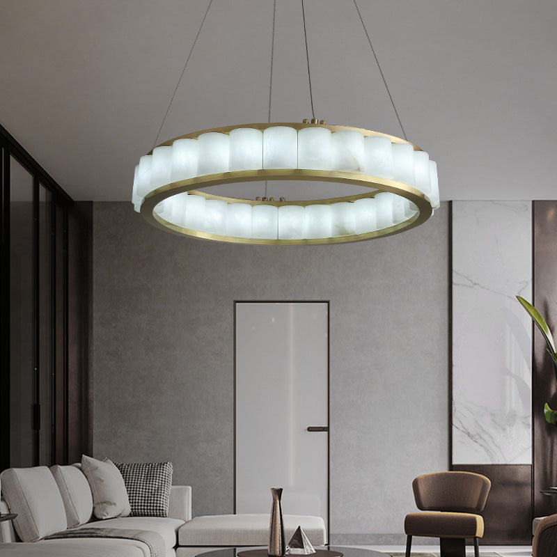 Aline Marble Round Chandelier For Dining Room