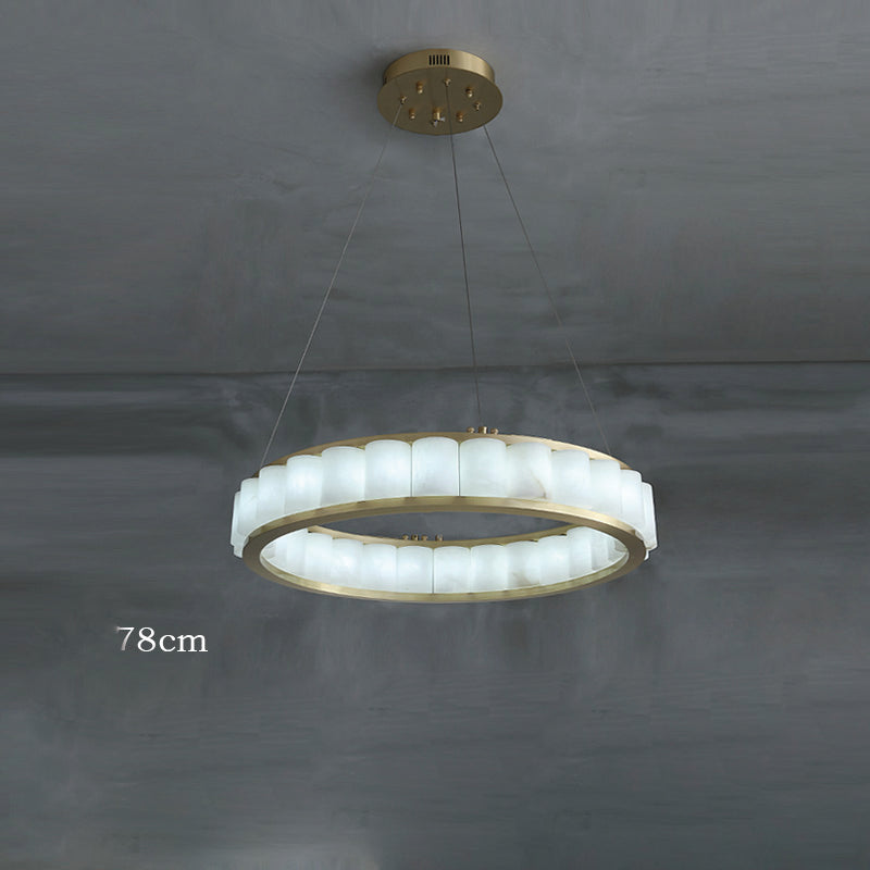 Aline Marble Round Chandelier For Dining Room