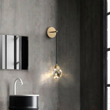 Masonry Crystal Wall Sconce for Cord