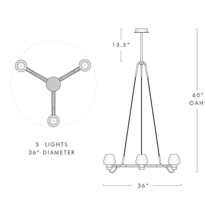 Bifrons Round Chandelier 3 Lights