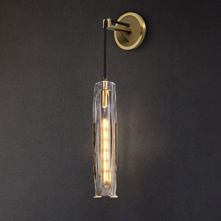 Smoke Crystal Shade Wall Sconce