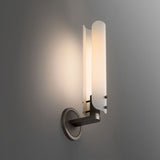 Alena White Glass Shade Single Head Wall Sconce