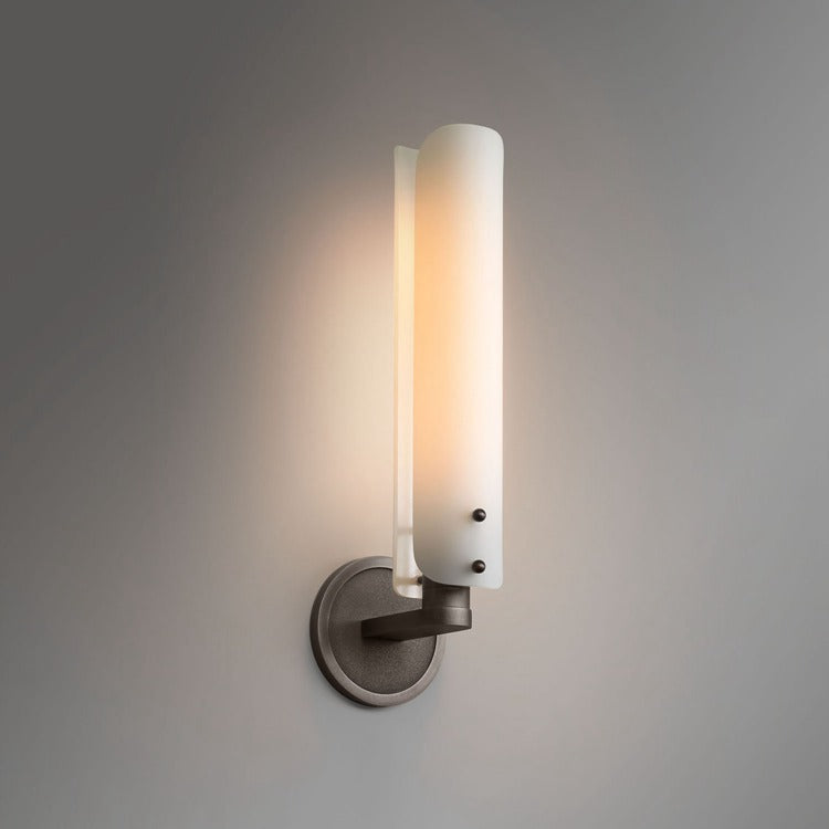 Alena White Glass Shade Single Head Wall Sconce