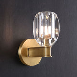 Modern Crystal Cup Wall Sconce 8.8" H