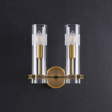 Modern Glass Tube Double Head Wall Sconce