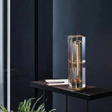 Modern Rectangular Crystal Table Lamp