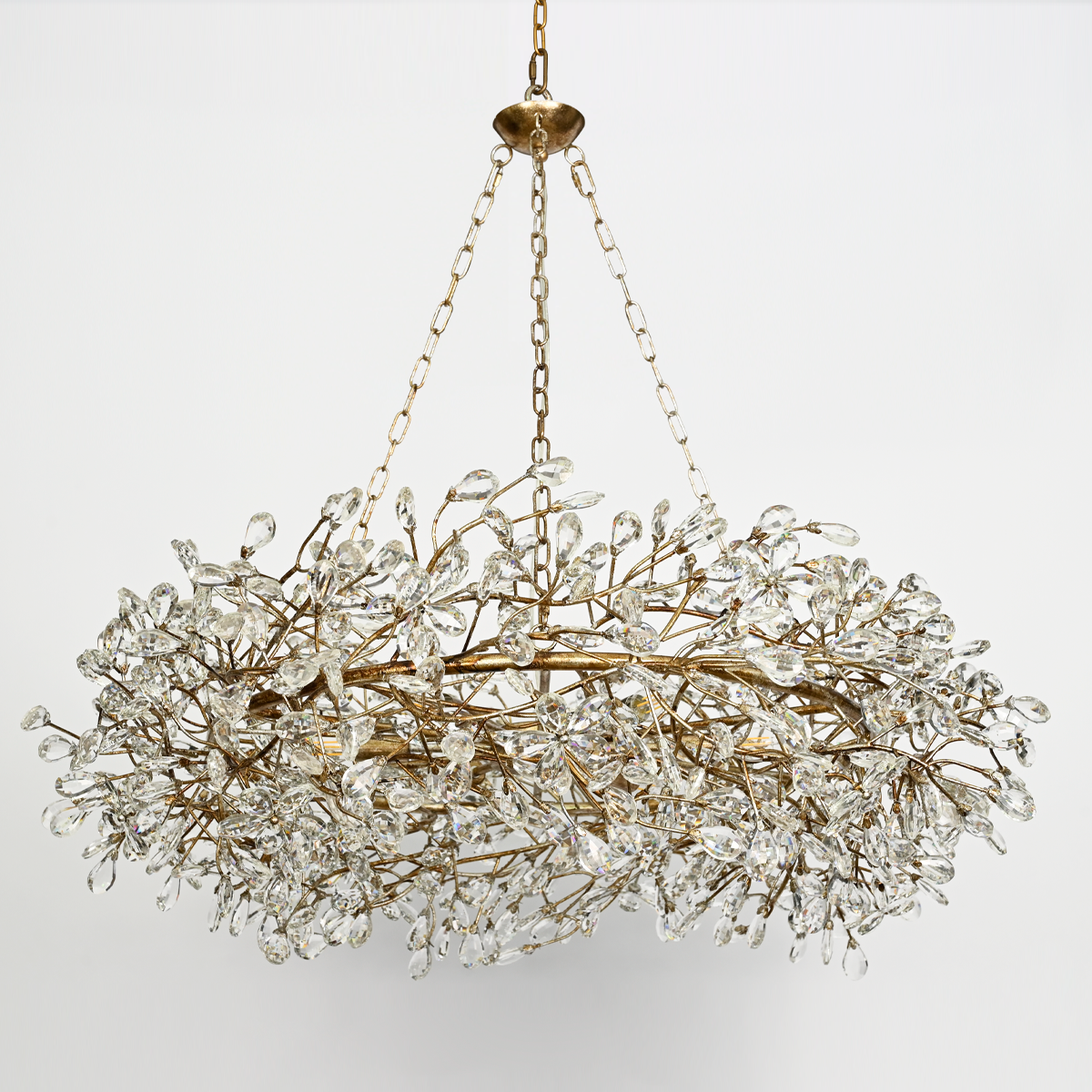 Crystal Flowers Fiore Crown Chandelier