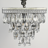 Handmade Art Crystal Glass Clarissa Rectangular Chandelier