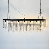 Modern Aubrey Oval Chandelier 7 Light