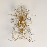 Crystal Flowers Fiore 2-Light Wall Sconce