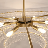 Art Glass Ghiaccio Round Chandelier 36" 48" 60"