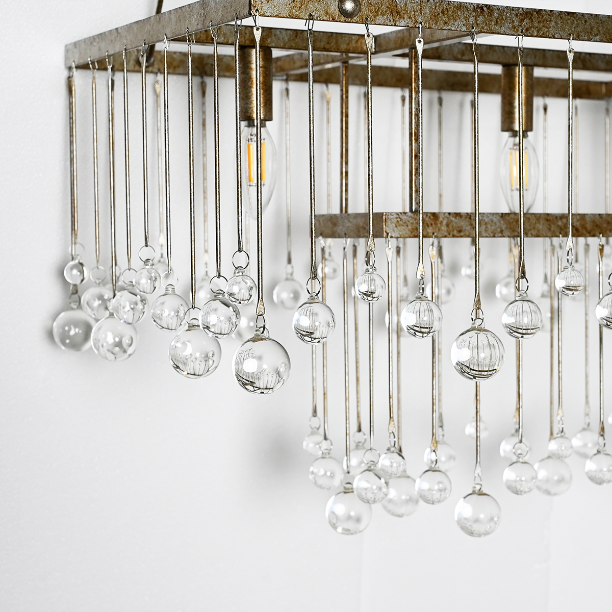 Modern Aubrey Rectangular Chandelier 47" 60"