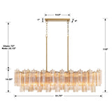 Addis Linear Chandelier 51"