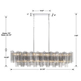 Addis Linear Chandelier 51"