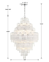 Addis Diamond Chandelier 49''H