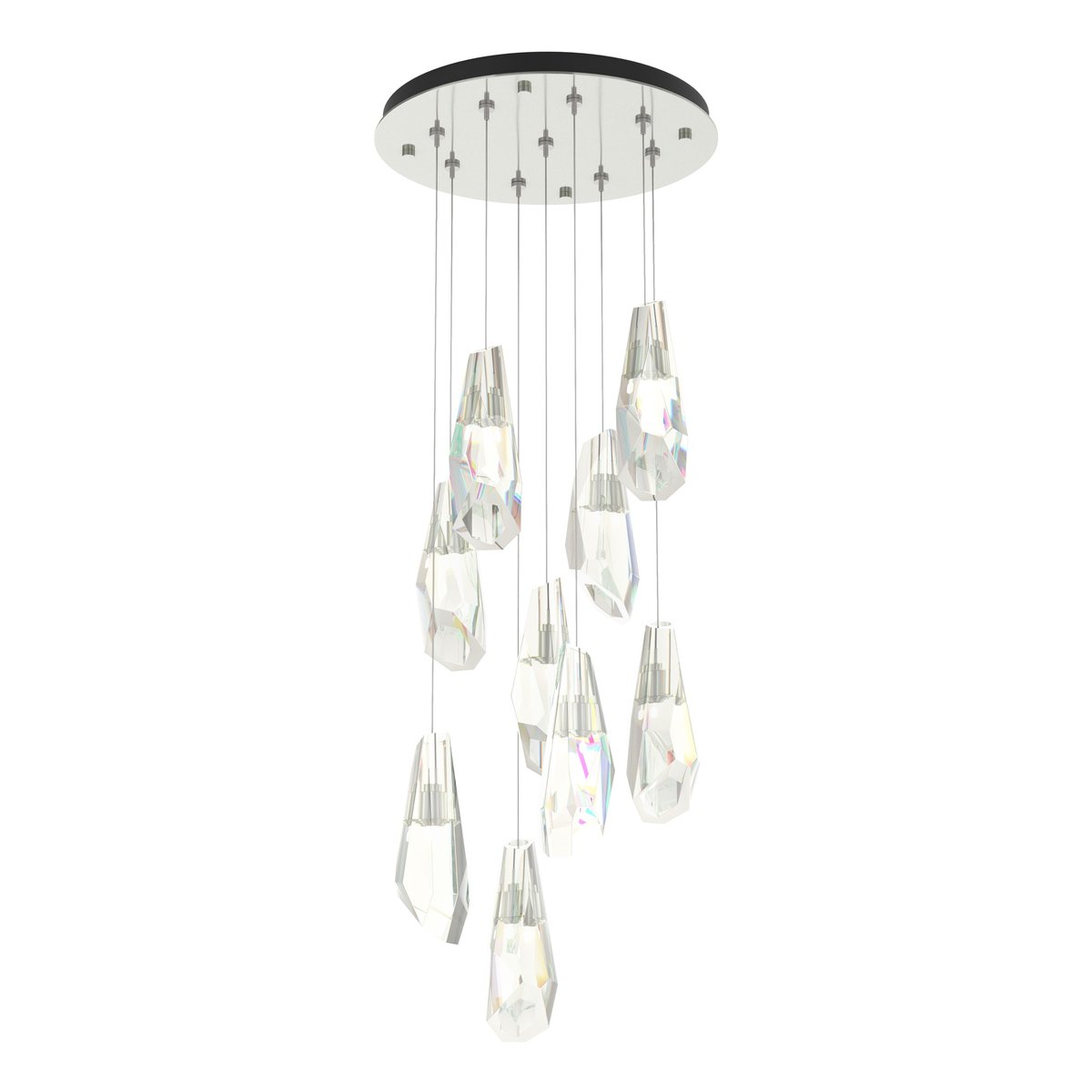 Modern Art Glass Luma Round Multi Light Pendant