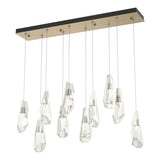 Modern Art Glass Luma Linear Multi Light Pendant