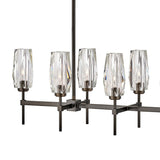 Art Glass Crystal Ana Linear Chandelier