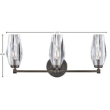 Art Glass Crystal Ana Bathroom Vanity Light