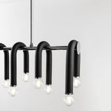 Whit Asymmetric U-shape Linear Pendant