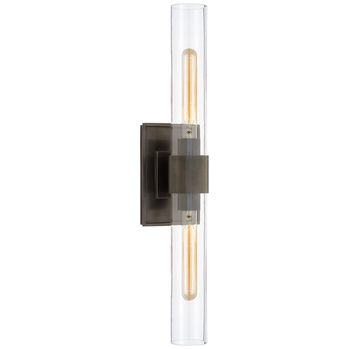 Modern Art Glass Presidio Petite Double Wall Sconce