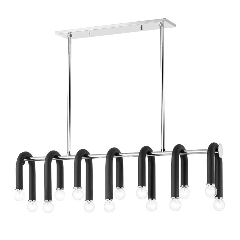 Whit Asymmetric U-shape Linear Pendant