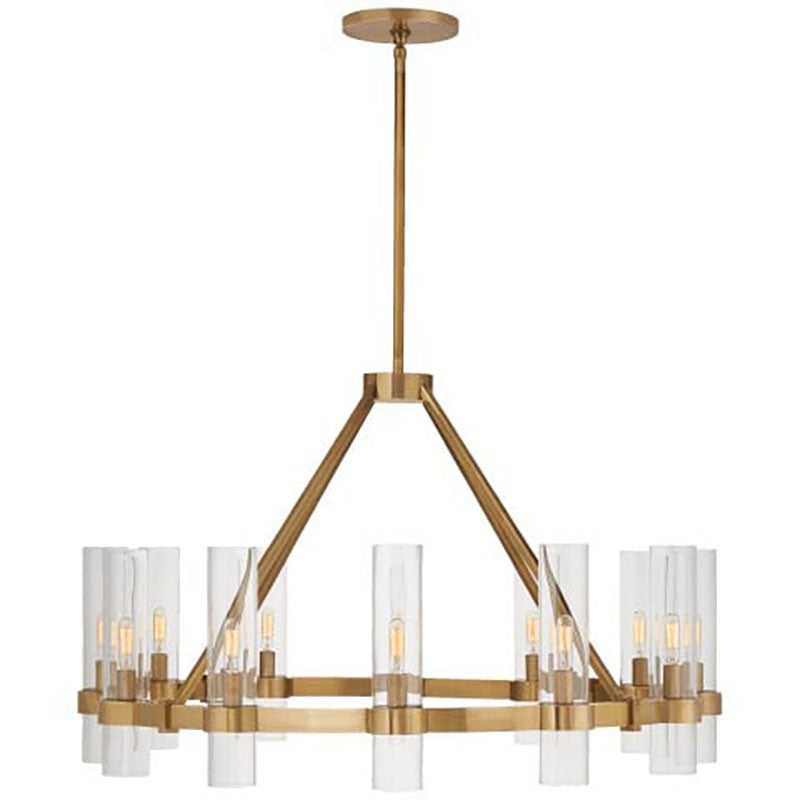 Modern Art Glass Presidio Chandelier 12-Light